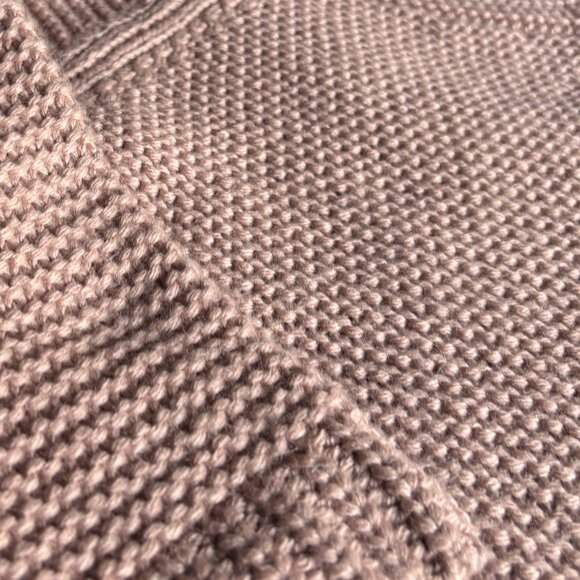 Moda International Dusty Rose Cropped Knit Sweater, 3/4 Raglan Sleeve, sz S - Picture 9 of 13